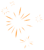 更多耀眼的黃色和白色閃光出現。